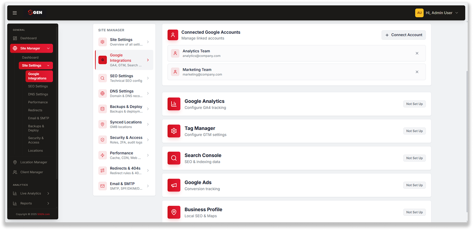 Connect All Google Services In One Place