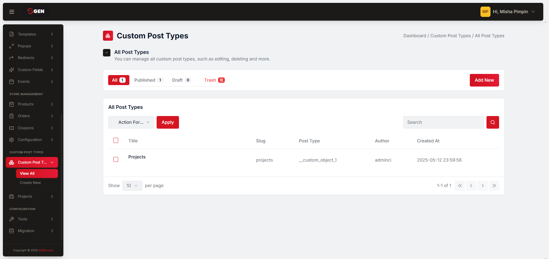 Custom Post Types Ui